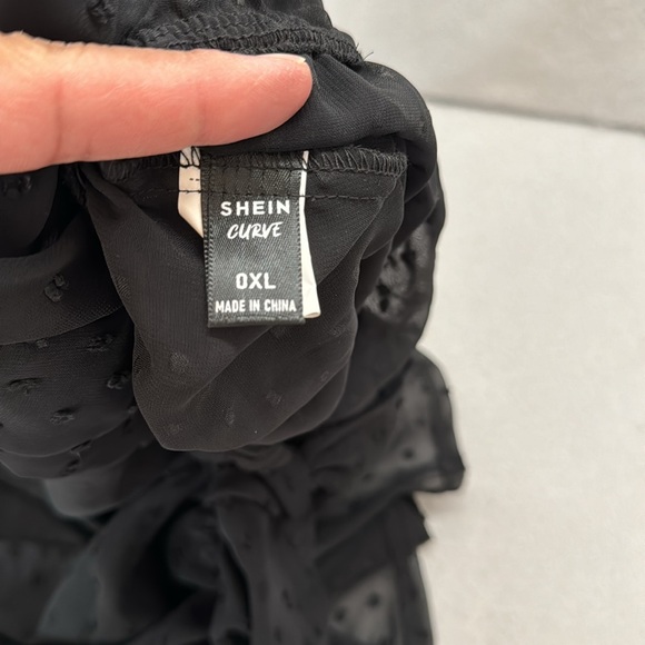 Sheer Swiss Ruched Short Cropped Top. - Picture 4 of 4